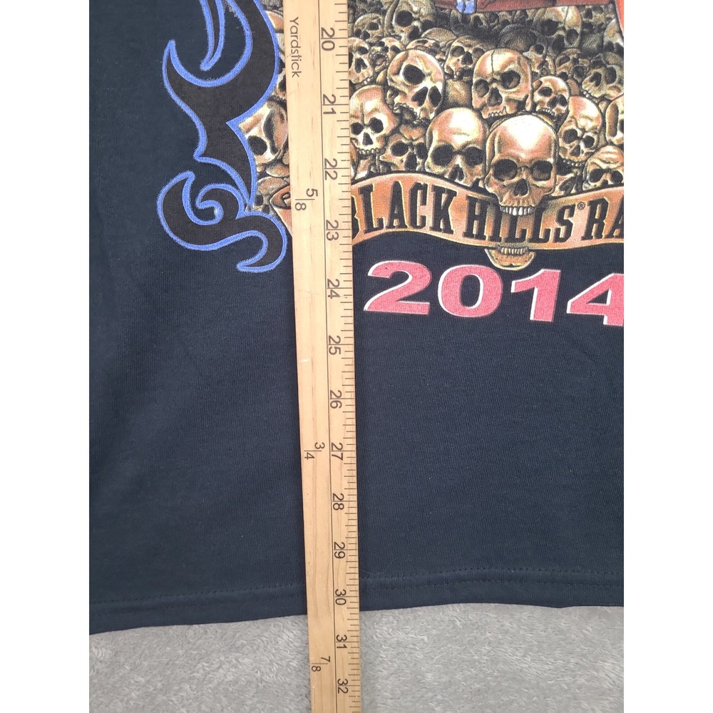 Sturgis Black Hills Rally Motorcycle Graphic Tee Shirt Mens L 75th Anniversary - Picture 6 of 9